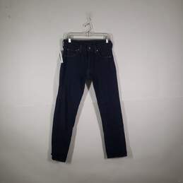 Mens 501 Regular Fit Dark Wash Denim 5 Pockets Straight Leg Jeans Sz 30X32 alternative image