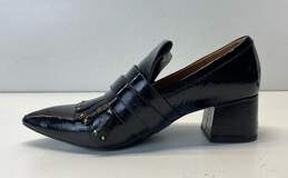 & Other Stories Women's Black Block Heel Pointed Loafers Size 9 alternative image