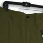 NWT Oakley Mens Green Flat Front Pockets Hybrid Cargo Shorts Size 38 image number 3