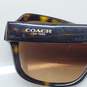 Coach L145 HC8160 Dark Tortoise Gradient Sunglasses AUTHENTICATED image number 3