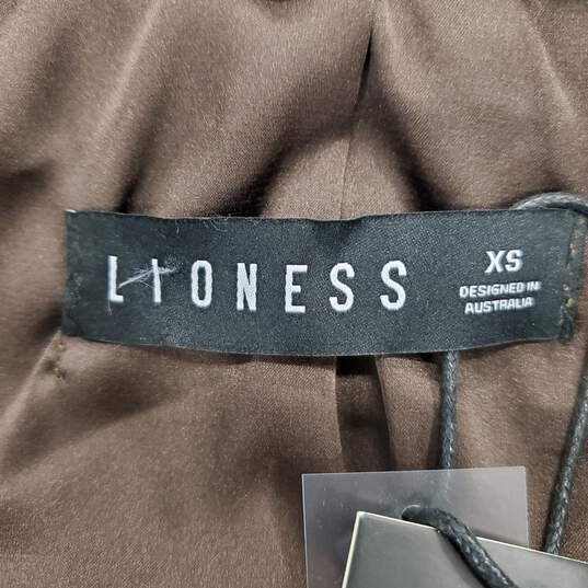 Lioness Women Brown Pleather Jacket XS NWT image number 4