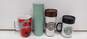 Bundle of 4 Assorted Starbucks Cups In Various Shapes & Sizes 3 w/ Lids image number 1