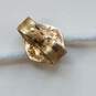 14K Gold .13ct Diamond Post Hud Earring .8g image number 4