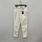 NWT Womens White Denim Light Wash Pocket Stretch Skinny Jeans Size 12 image number 1