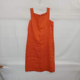 LAUREN Ralph Lauren  Orange Lined Sleeveless Midi Dress WM Size S