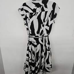 DKNY Pure Black & White Button Up Dress alternative image