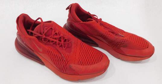 Nike Air Max 270 Triple Red Men's Shoes Size 14 image number 2