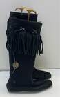 True Religion Black Moccasin Style Boot Women 10 image number 4