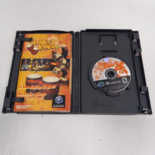 Donkey Konga Nintendo GameCube Video Game w/Bongo Controller image number 3