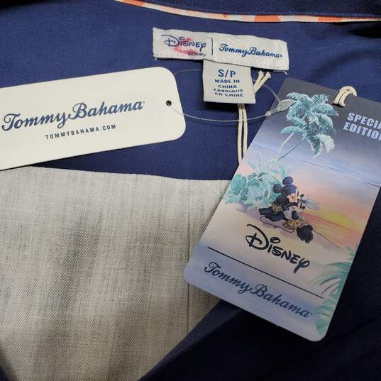 Tommy Bahama Disney Special Edition Micky Minnie Sunset Island Silk Shirt S NWT image number 3