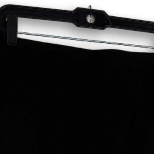 Womens Black Flat Front Zip Pockets Pull-On Straight & Pencil Skirt Size 10 image number 3