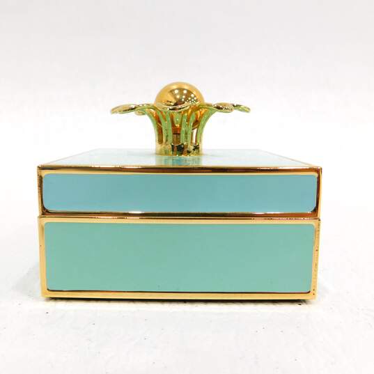 Kate Spade New York Keaton Street Trinket Box Light Turquoise & Gold image number 3