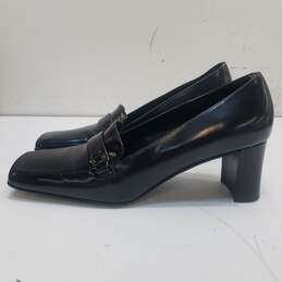 Via Spiga Italy Black Patent Leather Pump Heels Shoes Size 8.5 M alternative image