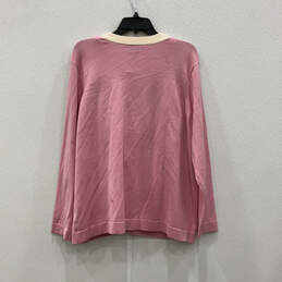 NWT Womens Pink Beige Long Sleeve Cardigan Sweater W/ Sleeveless Top Sz 2XL alternative image