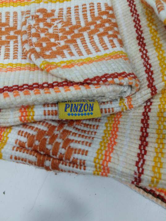 Pinzon Mexican Woven Mochila Serape Drawstring Beach Backpack Bag image number 2