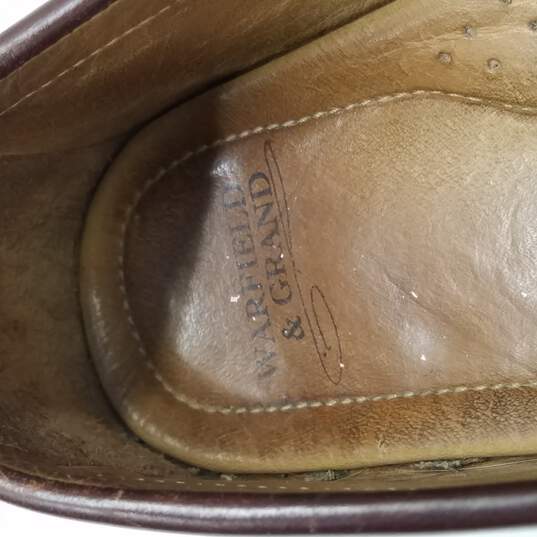 Warflield & Grand Men's Brown Leather Loafers Size 9.5 image number 7