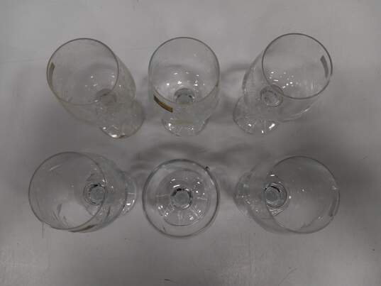 Claudia Set of 6 Czech Glass Goblets In Box image number 4