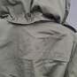 Michael Kors Dark Olive Hooded Trench Coat with Gray Zip in Lining Size Small image number 5
