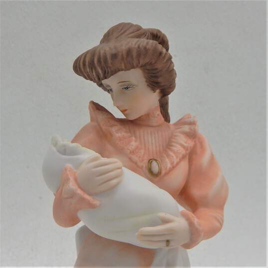 1990 EHW San Francisco Music Box Figurine Women Holding Baby image number 5