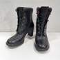 Timberland Women's Black Leather Heeled Ankle Boots Size 7M image number 1