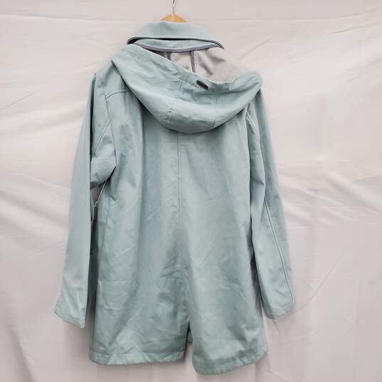NWT WM's Mia' Melon Waterproof Teal Green Blue Hooded Jacket Size L image number 2
