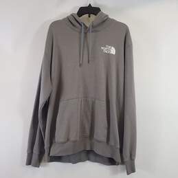 The North Face Men Grey Graphic Hoodie XL