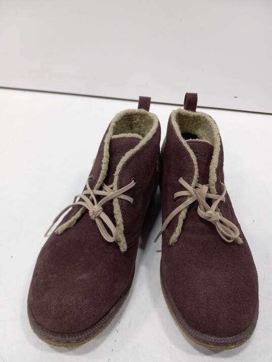 Timberland Purple Bootie Style Lace-up Boots Size 3 image number 1