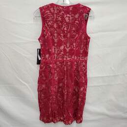 NWT Cynthia Steffe WM's Beet Red Lace Sheath Dress Size 6 alternative image