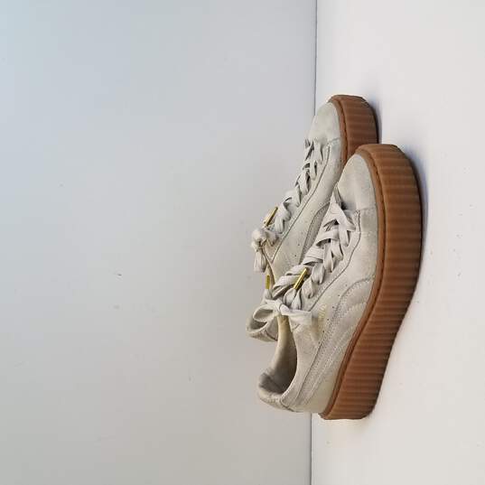 Puma Shoes | Puma X Fenty By Rihanna Suede Creepers Sneakers | Color: Cream Size 7.5 image number 3