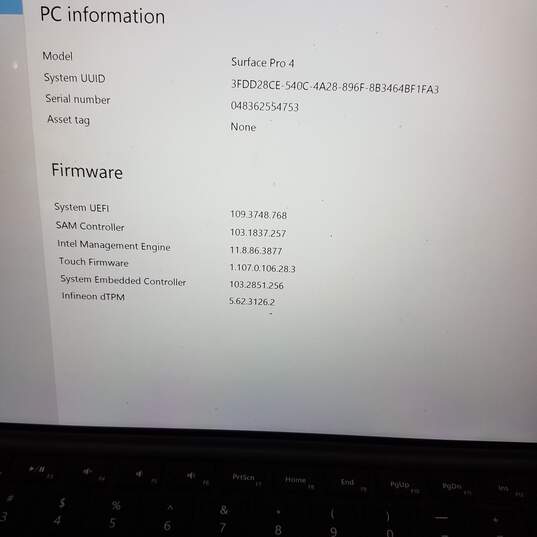 Microsoft Surface Pro 4 1724 Tablet Intel i5-6300U CPU 4GB RAM 256GB SSD image number 9