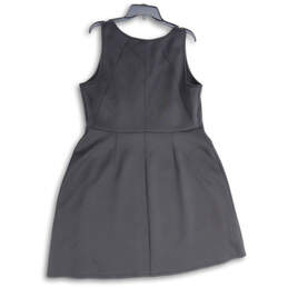 Womens Black Voilet Sleeveless Knee Length Pullover A-Line Dress Size 18 alternative image