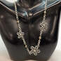 Designer Brighton Silver-Tone Flower Beads Adjustable Chain Necklace image number 1