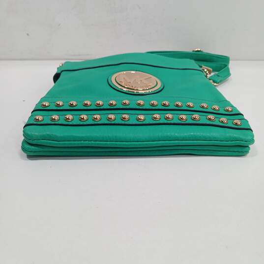 Michael Kors Green Purse Leather image number 3
