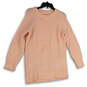 Womens Pink Crew Neck Long Sleeve Knitted Pullover Sweater Size XS image number 4