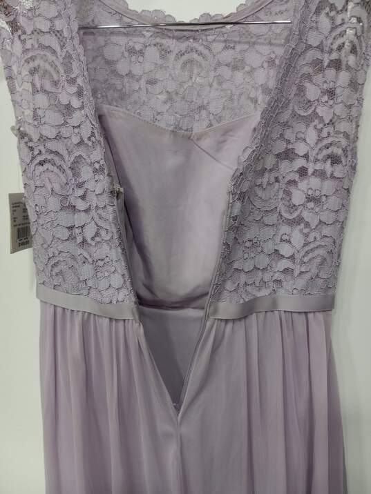 David's Bridal Women's Cap Sleeve Iris Lace Short Dress Size 4 image number 4