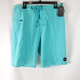 Lost Men Turquoise Shorts Sz 32 NWT