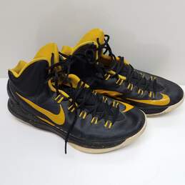 Nike Zoom Black Yellow Basketball Shoes