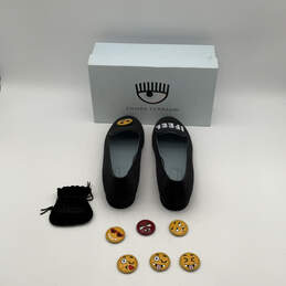 NIB Womens CF667 Black Low Top Block Heel Slip-On Loafer Shoes Size 41 EUR