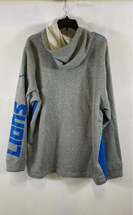 NWT Nike Mens Blue NFL Detroit Lions Long Sleeve Hooded Sweatshirt Size X Large alternative image