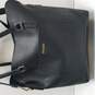 Steve Madden Black Faux Leather Large Travel Weekender Shoulder Shopper Tote Bag image number 1