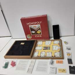 Monopoly & Clue Deluxe Vintage 2-in-1 Collection