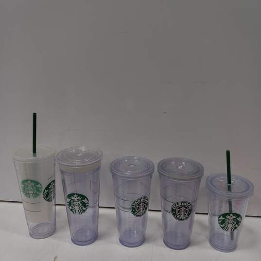 17pc Bundle of Assorted Starbucks Tumblers and Cups image number 2