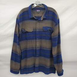 Patagonia Fjord Organic Cotton Button Up Flannel Size XL