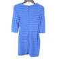 Adrianna Papell Women Royal Blue Pleated Dress Sz 4P image number 2