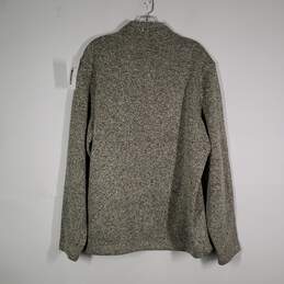NWT Mens Fleece Mock Neck Long Sleeve Quarter Zip Sweater Size Large alternative image