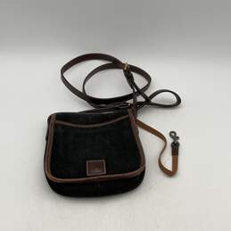 Dooney & Bourke Womens Black Brown Adjustable Strap Crossbody Bag Purse alternative image