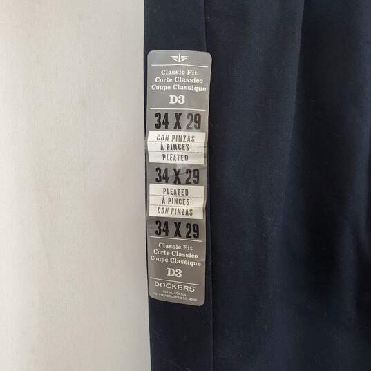 Dockers Men's Blue Khaki Pants SZ 34 X 29 NWT image number 4