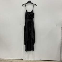 NWT Express Womens Black Sleeveless Sparkly Surplice Neck Sheath Dress Size S