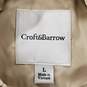 Croft & Barrow Women Ivory Quilted Jacket L NWT image number 1