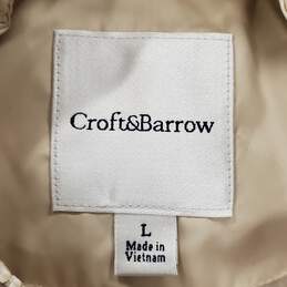Croft & Barrow Women Ivory Quilted Jacket L NWT
